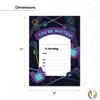 Desert Cactus Laser Tag Happy Birthday Invitations Style 2 Invite Cards (10 Count) With Envelopes Boys Girls Kids Party (10ct) view 3