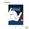 Desert Cactus Titanic Happy Birthday Invitations Style 2 Invite Cards (10 Count) With Envelopes Boys Girls Kids Party (10ct) view 3