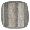 SIMPLIHOME Clay Square Pouf - 18 inch Wide Upholstered Cotton Ottoman in Grey Melange, Boho Footstool, Decorative Cube Pouf or Extra Seating for Living Room, Bedroom, or Kids Room, Assembled view 4