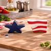 American Flag Ceramic Salt & Pepper Shaker Set view 2