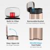 iTouchless SoftStep 13.2 Gallon Step Kitchen Trash Can with Lid and Odor Filter, Stainless Steel Rose Gold 50 Liter Trashcan for Home Office Bedroom Garage Living Room Bathroom Slim Wastebasket view 3