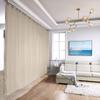 TWOPAGES Room Divider Curtain Ceiling Track Kit with Blackout Curtain, xx-Large B, 12ft to 14ft Wide x 9ft Tall(1 Panel, 15ft Wide by 8.5ft Tall, Beige) view 1