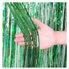 ADAMAI 5pcs 3yards Width 40inch Laser Glare Colorful Birthday Party Atmosphere with Rain Curtain Background Wall (Green) view 1