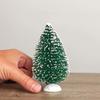 Factory Direct Craft Set of 8 Snow Dusted Green Glittery Bottle Brush Trees. view 2