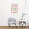 Artery8 Map Gleason 1892 World Time Calculator Flat Earth Artwork Framed Wall Art Print 18X24 Inch view 2