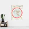 Artery8 Map Gleason 1892 World Time Calculator Flat Earth Extra Large XL Wall Art Poster Print view 2