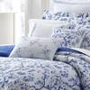 HNU 4 Piece French Country Comforter Set Full, Farmhouse Shabby Chic Nautical Floral Porcelain Style Reversible Beautiful Decorative Soft Cozy Comfy Cotton view 3
