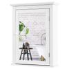Tangkula Bathroom Cabinet with Mirror, Mirrored Wall-Mounted Storage Medicine Cabinet w/Single Door & Adjustable Shelf in 5 Positions, Multipurpose Wall Cabinet for Bathroom (White) view 1