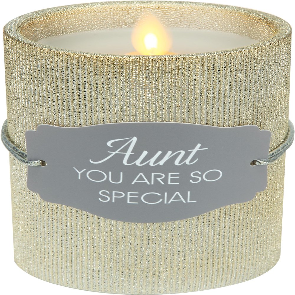 Pavilion Gift Company - Aunt - Realistic LED Flame Candle