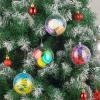 20 Pack DIY Ornament Balls Clear Fillable Baubles Craft 3.15''/80mm Christmas Decorations Tree Ball for Present Holiday Wedding Party Home Decor Bath Bomb view 2