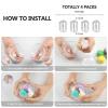 20 Pack DIY Ornament Balls Clear Fillable Baubles Craft 3.15''/80mm Christmas Decorations Tree Ball for Present Holiday Wedding Party Home Decor Bath Bomb view 3