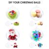 20 Pack DIY Ornament Balls Clear Fillable Baubles Craft 3.15''/80mm Christmas Decorations Tree Ball for Present Holiday Wedding Party Home Decor Bath Bomb view 4