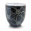 Ctoc Japan 793441 Teacup, Black, Diameter 2.8 x 3.1 inches (7.2 x 7.9 cm), Cup, Teacup, Hasami Yaki, Powdered Black Roll Cherry Blossom view 1