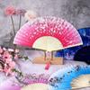 Aneco 4 Pack Folding Fans Handheld Silk Fans view 4