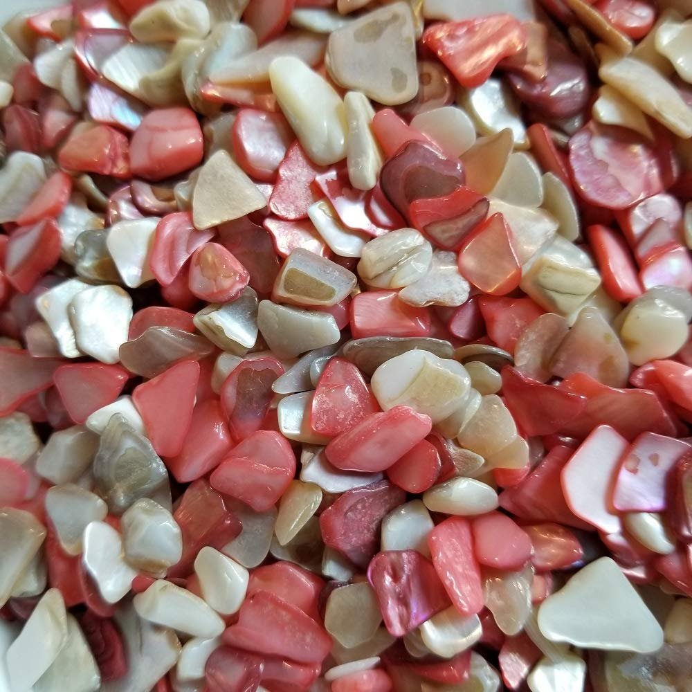 BeachWalk Small Natural Crushed Shells - for Weddings, Vase Filler, Home Dcor, and Crafts (48 oz (3 lb), Sedona Pearl)