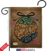 Colorful Happy Easter Egg Burlap Garden Flag Set Wall Holder Springtime Bunny Christian Season Holiday Small Decorative Gift Yard House Banner Double-Sided Made In USA 13 X 18.5 view 2