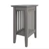 AFI Mission Chair Side Table in Grey view 1
