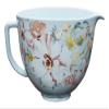 KitchenAid 5 Quart Ceramic Bowl for all 4.5-5 Quart Tilt-Head Stand Mixers KSM2CB5PWG, White Gardenia view 1