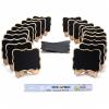 Mini Chalkboard Signs, 20 Pack Small Chalkboard Labels Table Signs with Easel Stand, Wooden Blackboards for Wedding Decor, Party Buffet Display, Place Cards, Food Labels view 1