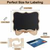 Mini Chalkboard Signs, 20 Pack Small Chalkboard Labels Table Signs with Easel Stand, Wooden Blackboards for Wedding Decor, Party Buffet Display, Place Cards, Food Labels view 4
