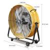 Simple Deluxe 24 Inch Heavy Duty Metal Industrial Drum Fan, 3 Speed Floor Fan for Warehouse, Workshop, Factory and Basement view 2
