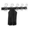 ALBA PMPRO5M Wall-Mount Coat Hooks, Metal, Silver, 22 lb, 29.92-Inch x 2.95-Inch x 6.45-Inch view 2