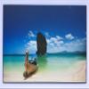 Framed Thailand Beach Photograph Laminated on Wood Home Decor Modern Look view 1