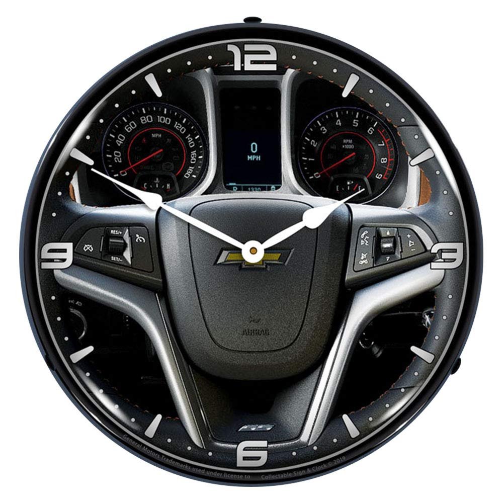 2013 Camaro Dash LED Wall Clock, Retro/Vintage, Lighted, 14 inch