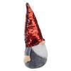 Gnome with Flip Sequin Hat Christmas Figure - 18" - Red and Gray view 4