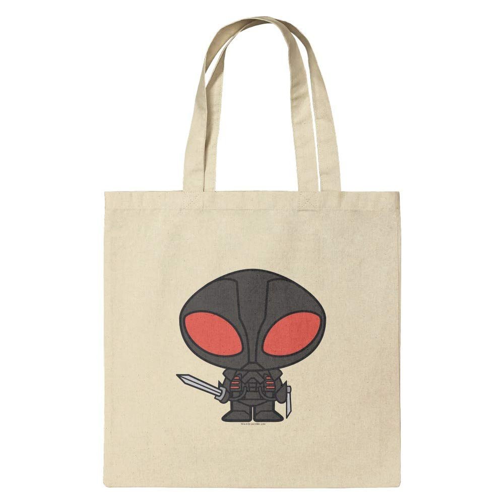GRAPHICS & MORE Aquaman Movie Black Manta Chibi Character Grocery Travel Reusable Tote Bag