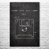 Floppy Disk Poster Print, Programmer Gift, Computer Science Art, IT Tech Gift, Floppy Disk Art Print, Computer Decor Dark Concrete (24 inch x 36 inch) view 1
