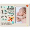 LifeSong Milestones Personalized Baby Birth Arrival Announcement - Newborn Stats Space Nursery Picture Frame Decor for Boys and Girls 8 x 10 Frame Holds 4 x 6 Photo (Ivory) view 1