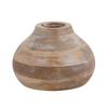 47th & Main Distressed Decorative Flower Vase, Small, Mango Wood view 1