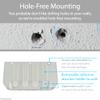 TotalMount Hole-Free Remote Holders Eliminate Need to Drill Holes in Your Wall (For 3 or 4 Remote Controls Premium White Quantity 2) view 3