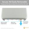 TotalMount Hole-Free Remote Holders Eliminate Need to Drill Holes in Your Wall (For 3 or 4 Remote Controls Premium White Quantity 2) view 4