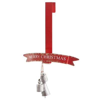 Mud Pie Tin Banner Wreath Hanger (Merry)