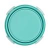 CARTINTS Small Collapsible Bowl Silicone Food Storage Containers Collapsible Camping Bowl for Travel Camping Hiking with Airtight Plastic Lids and 2Pack Silicone Dish Sponges- Blue, 500ml view 3