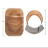 Acacia Wood & Stainless Steel Mezzaluna with Square Cutting Board (Set of 2 Pieces) view 3