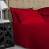 600-Thread-Count 100% Egyptian Cotton Bed Sheets, 5-Pc King,Red Sheet Set, Sateen Weave, Fits Mattress Upto 18'' Deep Pocket view 2