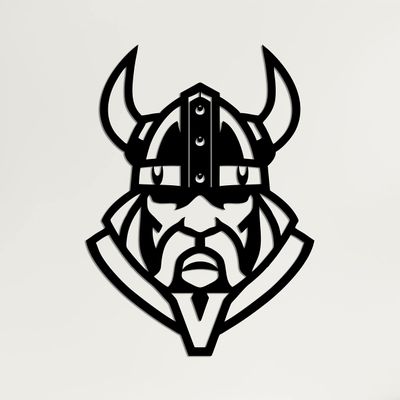 Metal Viking Decor, Viking Silhouette, Nordic Mythology, Home Office Decoration, Norwegian Art, Metal Wall Art (13"W x 18"H / 33x45 cm)