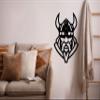 Metal Viking Decor, Viking Silhouette, Nordic Mythology, Home Office Decoration, Norwegian Art, Metal Wall Art (13"W x 18"H / 33x45 cm) view 2