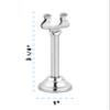 Alpine Industries 3" Harp Style Place Card Holder - Table Card Holder - Tabletop Menu Holder - Table Number Holder -Great for Restaurants, Weddings Banquets - Silver (24 Pack) view 3