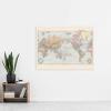Artery8 Map Stanford 1901 World Mercator Projection Chart Large XL Wall Art Canvas Print view 2