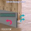 [New Upgrade] Huge Gap Door Draft Stopper, 3.4" W Widened Door Sweep Seal Gap Up to 1.8" for Interior & Exterior Doors - Keeping Draft, Noise, Dust and Unwanted Animals Out,3.4" W x 39" L,Grey view 4