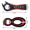 Bottle Opener Set, 5-in-1 and 6-in-1, Can, Soda, and Jar Openers, Twist Off Lid Jar Opener for Seniors and Arthritic Hands (2pcs) (Black Red) view 4