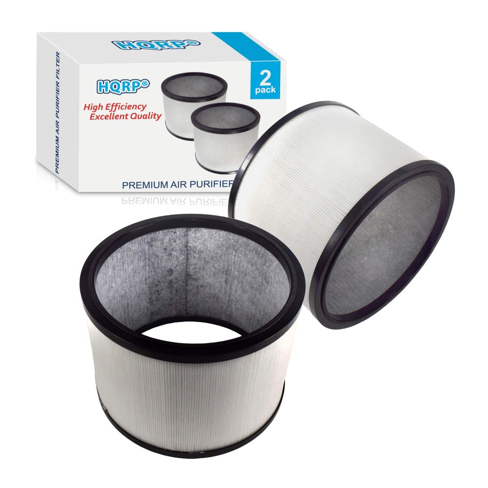 HQRP 2-Pack HEPA Filter compatible with Dyson Pure Cool Link Desk DP01 & Pure Hot+Cool HP01 HP02 Heater + Fan, 968125-03 EVO Filter Replacement