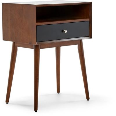 Adore Decor Brookline Side Table Walnut Brown