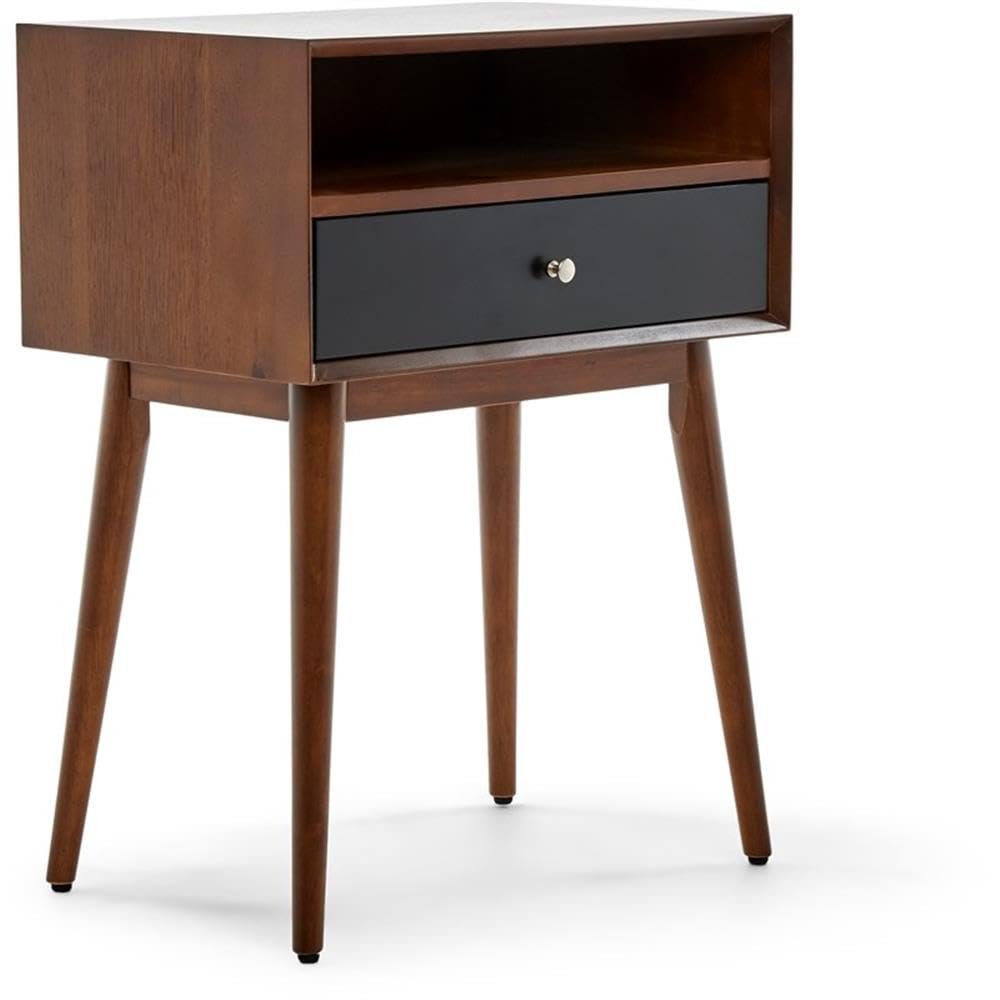 Adore Decor Brookline Side Table Walnut Brown