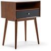Adore Decor Brookline Side Table Walnut Brown view 1