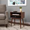 Adore Decor Brookline Side Table Walnut Brown view 2